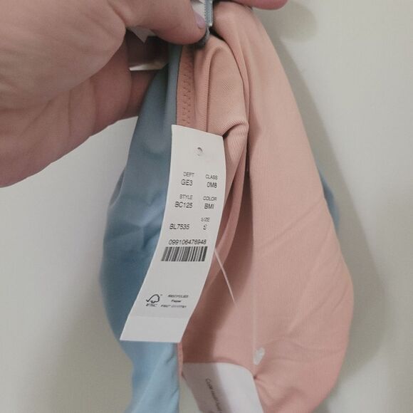 New J.Crew Curved-Waist Cheeky Bikini Bottom in Light Blue NWT - Picture 9 of 11